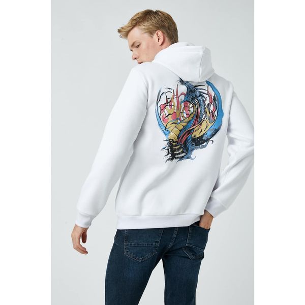 Koton Koton Men's White Sweatshirt