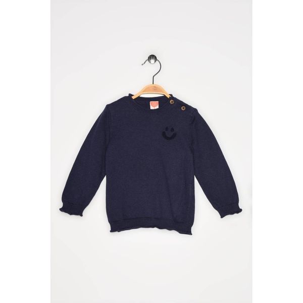 Koton Koton Navy Blue Baby Boy Sweater