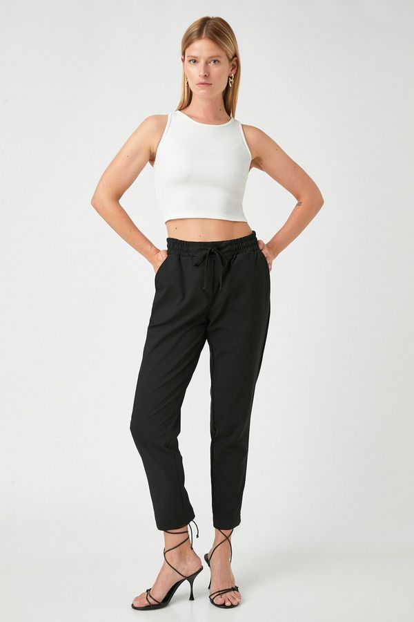 Koton Koton Pants - Black - Slim