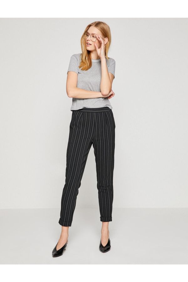 Koton Koton Pants - Black - Slim