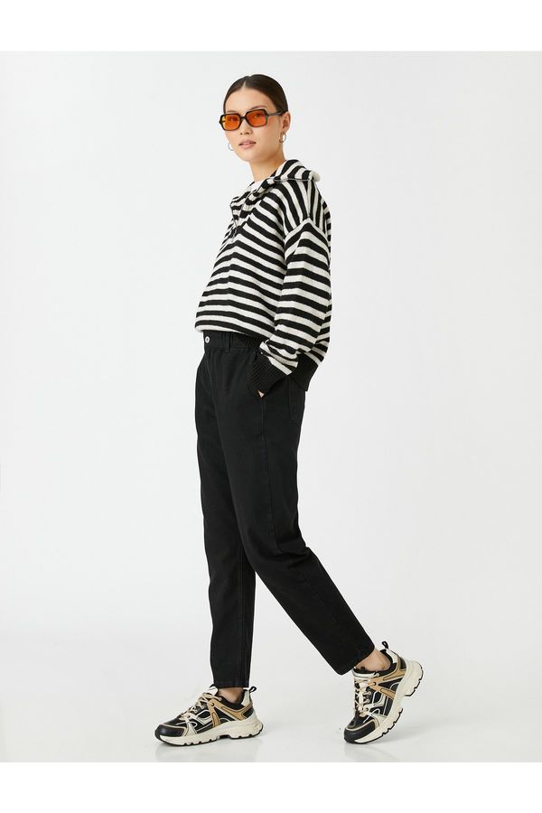 Koton Koton Pants - Black - Straight