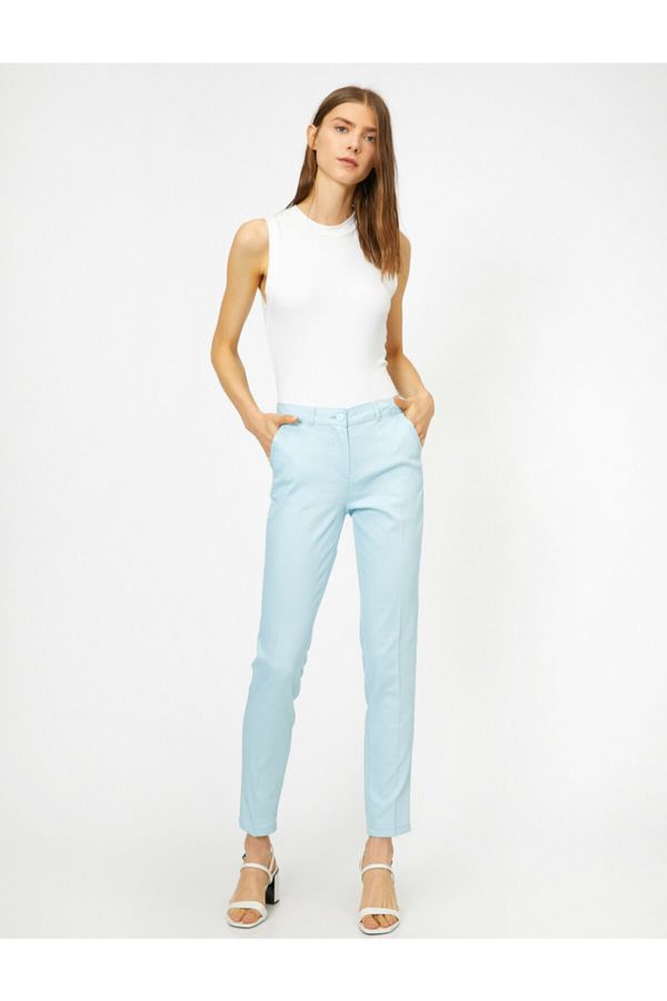 Koton Koton Pants - Blue - Slim