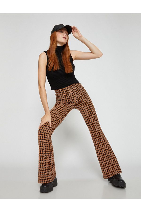 Koton Koton Pants - Brown - Bootcut