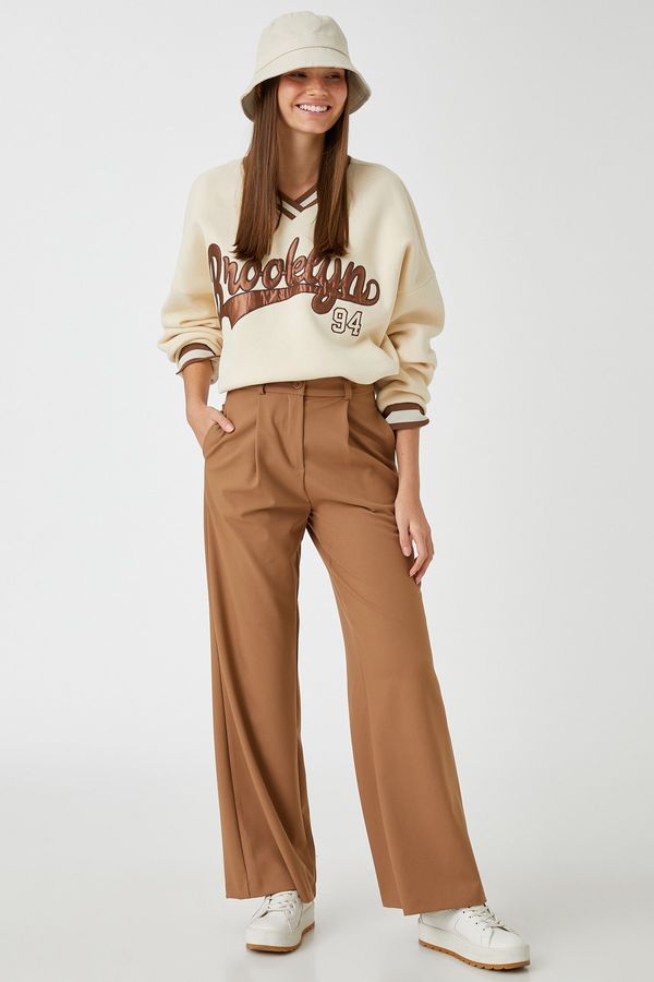 Koton Koton Pants - Brown - Carrot pants