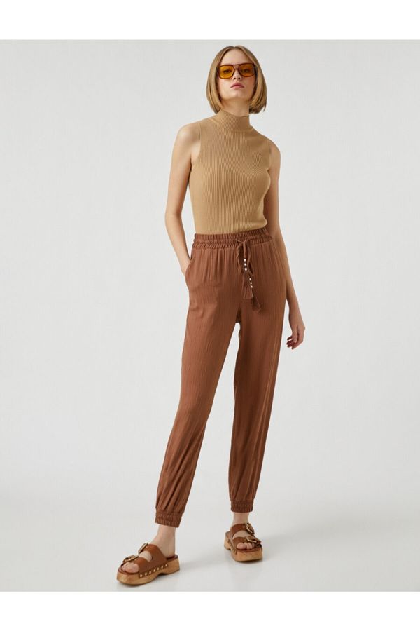 Koton Koton Pants - Brown - Joggers