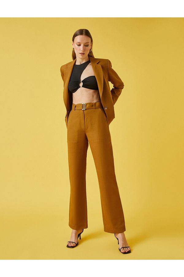 Koton Koton Pants - Brown - Loose