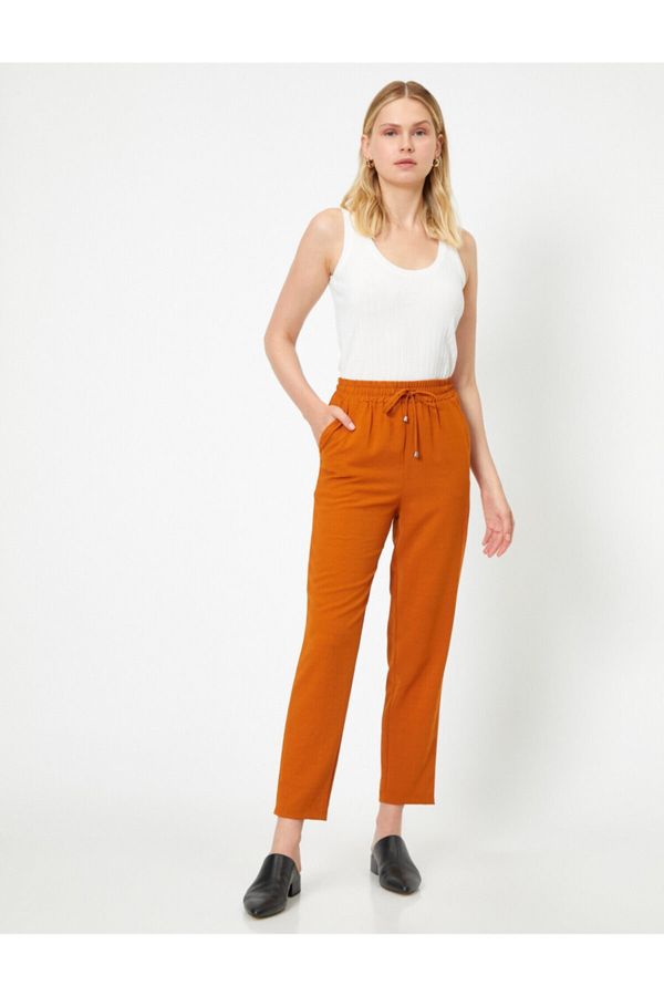 Koton Koton Pants - Brown - Slim