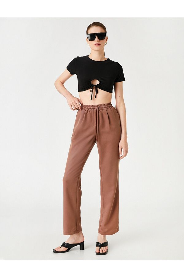 Koton Koton Pants - Brown - Straight