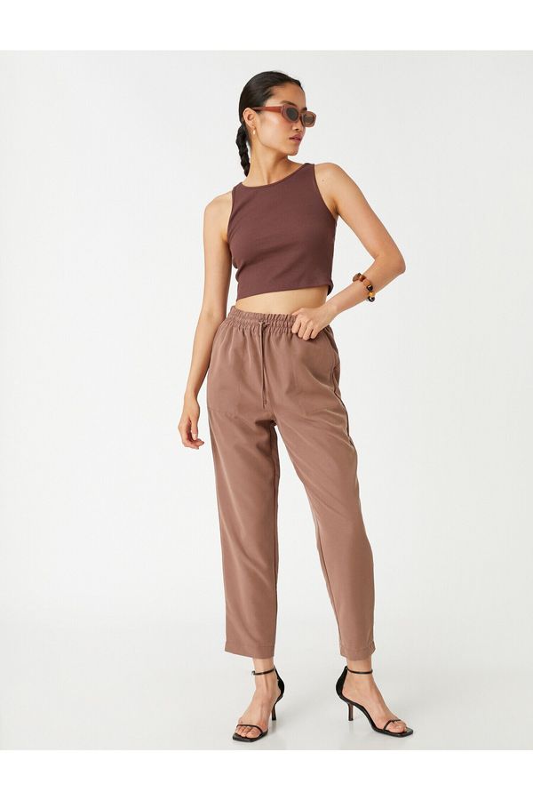 Koton Koton Pants - Brown - Straight