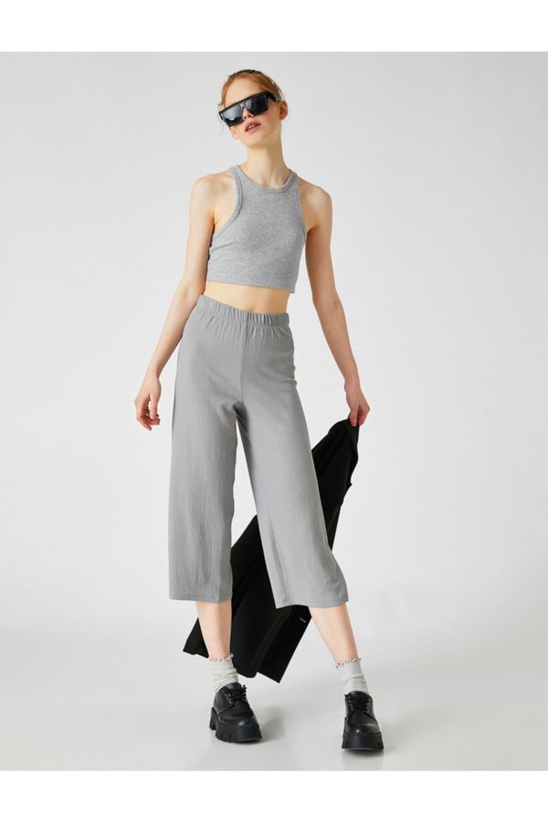 Koton Koton Pants - Gray - Wide leg