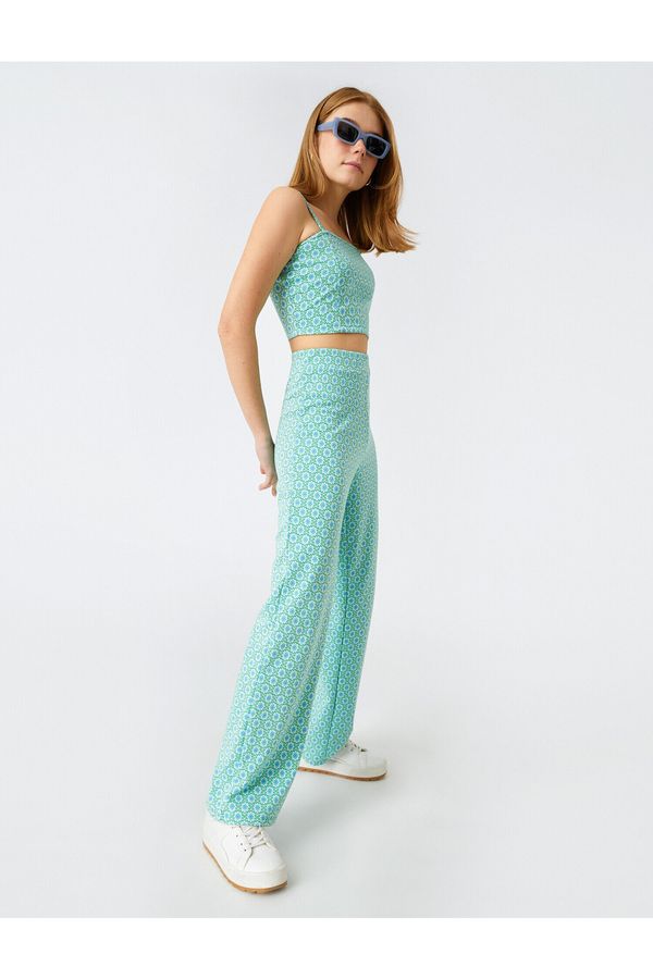 Koton Koton Pants - Green - Wide leg