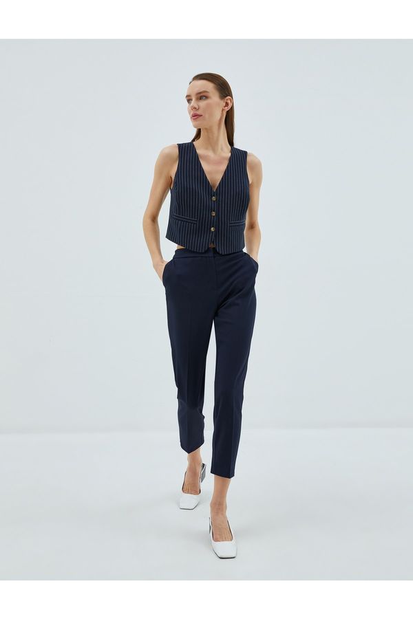 Koton Koton Pants - Navy blue - Cigarette pants