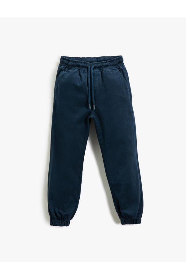 Koton Koton Pants - Navy blue - Joggers