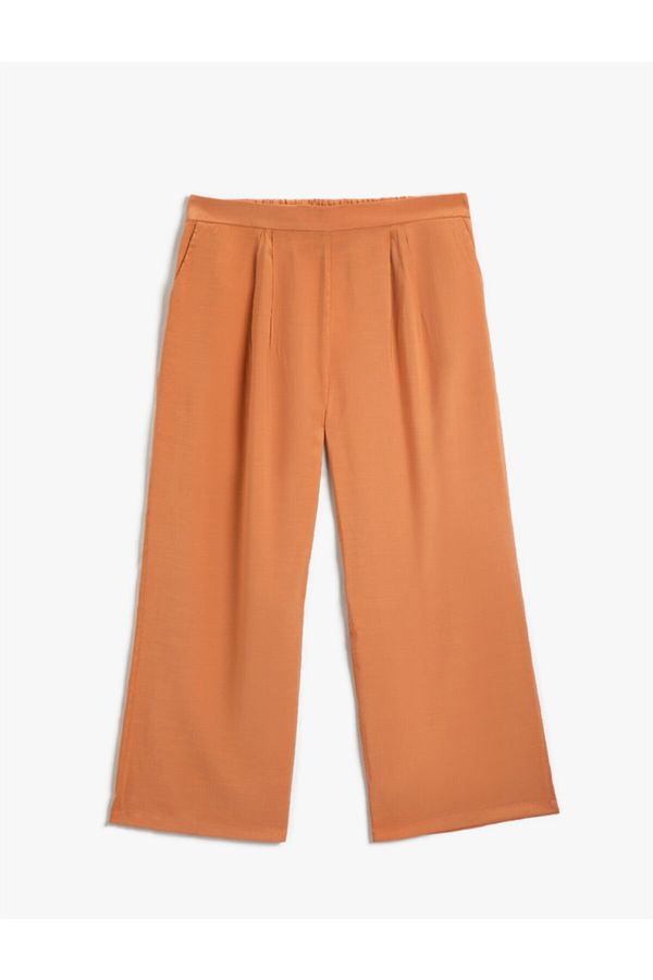 Koton Koton Pants - Orange - Wide leg