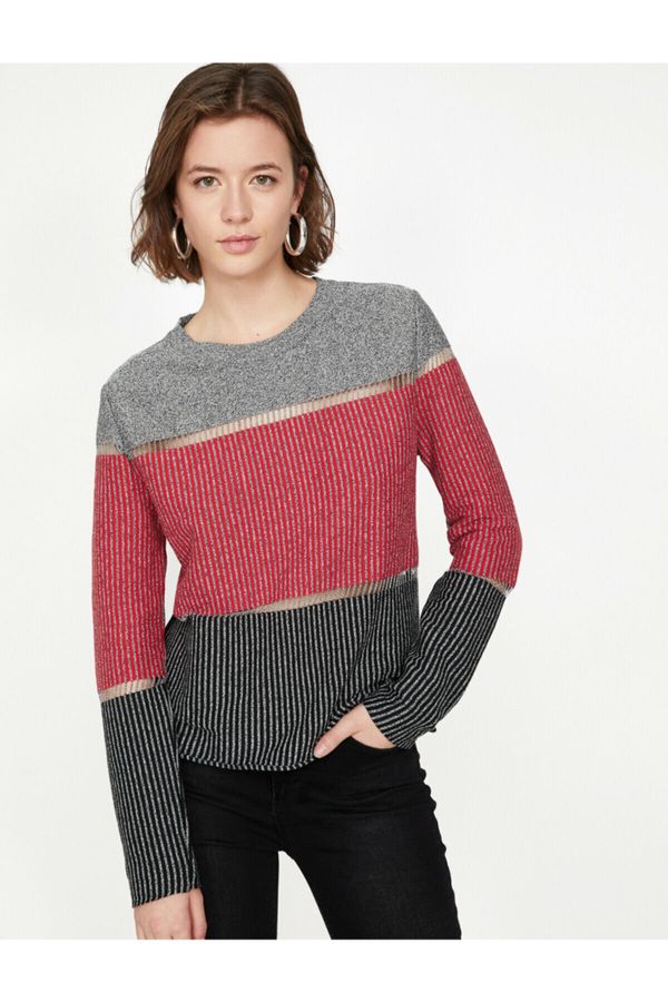 Koton Koton Patterned Knitwear Sweater
