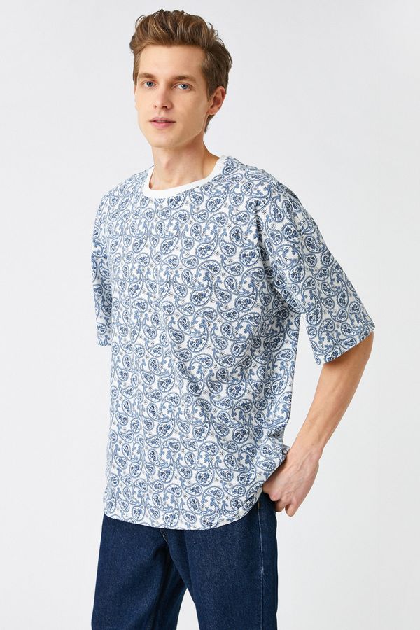 Koton Koton Patterned Oversized T-Shirt