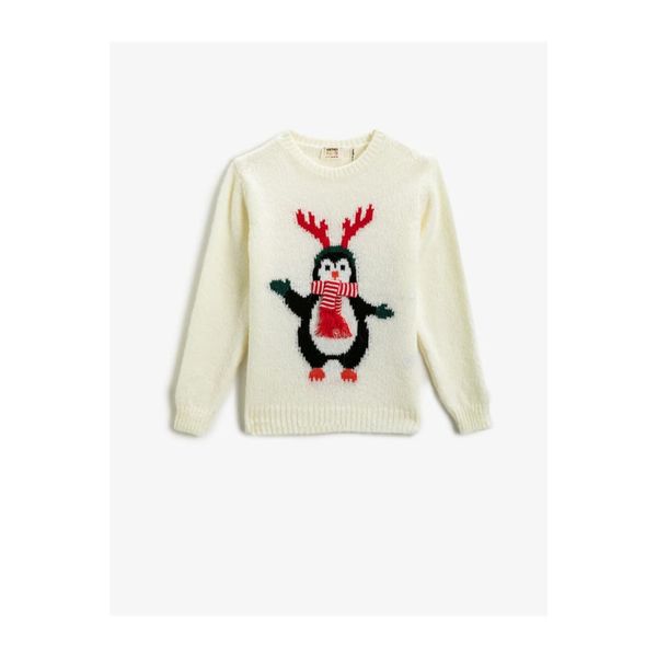 Koton Koton Penguin Embroidered Sweater