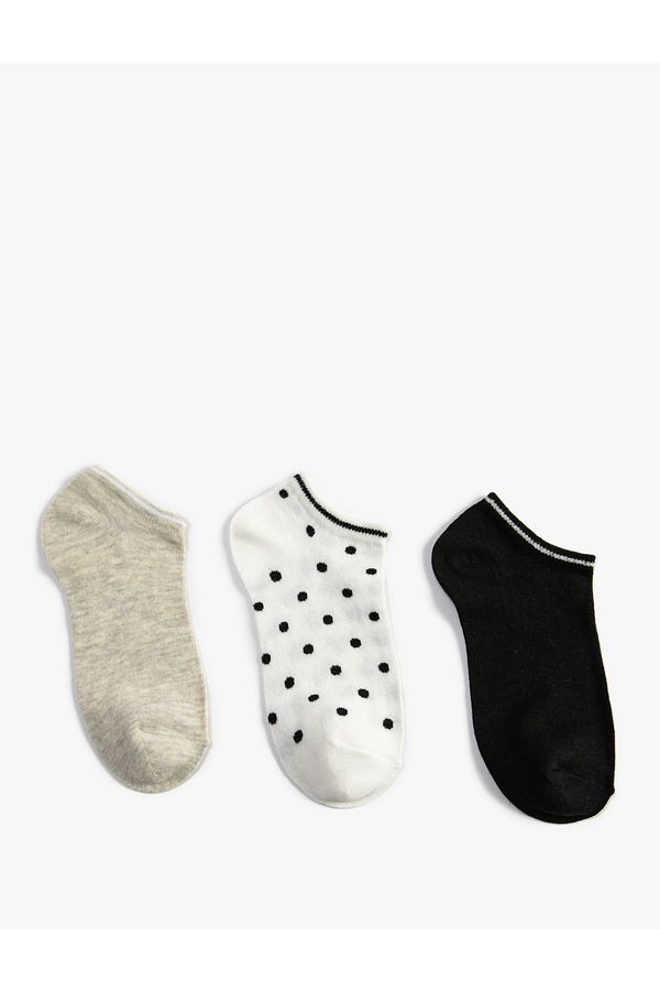 Koton Koton Polka Dot 3-Pack Booties Socks Set Cotton