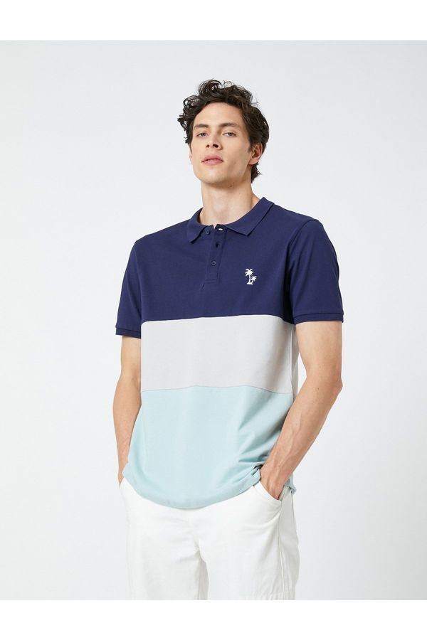 Koton Koton Polo T-shirt - Blue - Regular fit