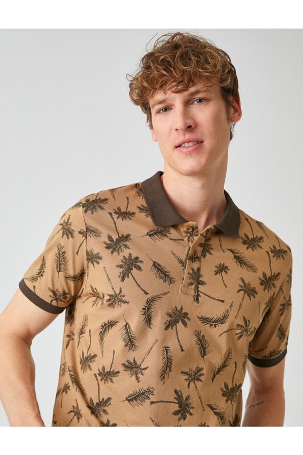 Koton Koton Polo T-shirt - Brown - Regular fit