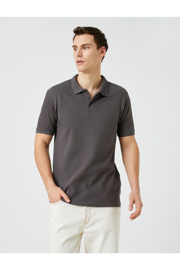 Koton Koton Polo T-shirt - Brown - Slim fit