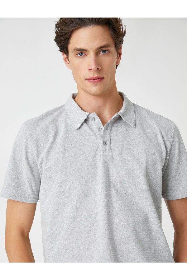 Koton Koton Polo T-shirt - Gray - Regular fit
