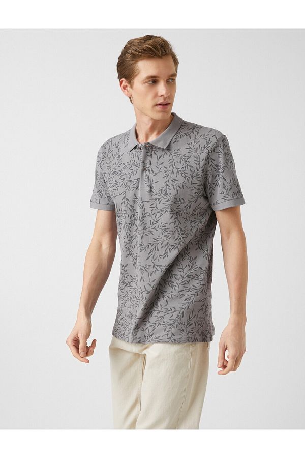 Koton Koton Polo T-shirt - Gray - Regular fit