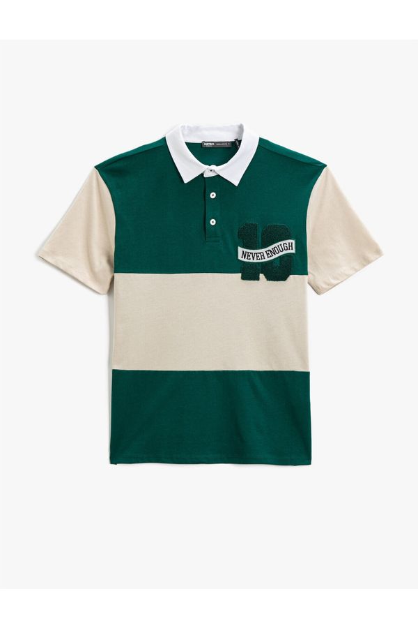Koton Koton Polo T-shirt - Green - Regular fit
