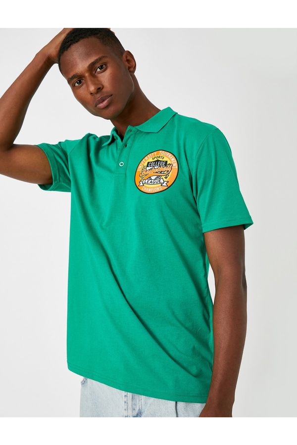 Koton Koton Polo T-shirt - Green - Regular