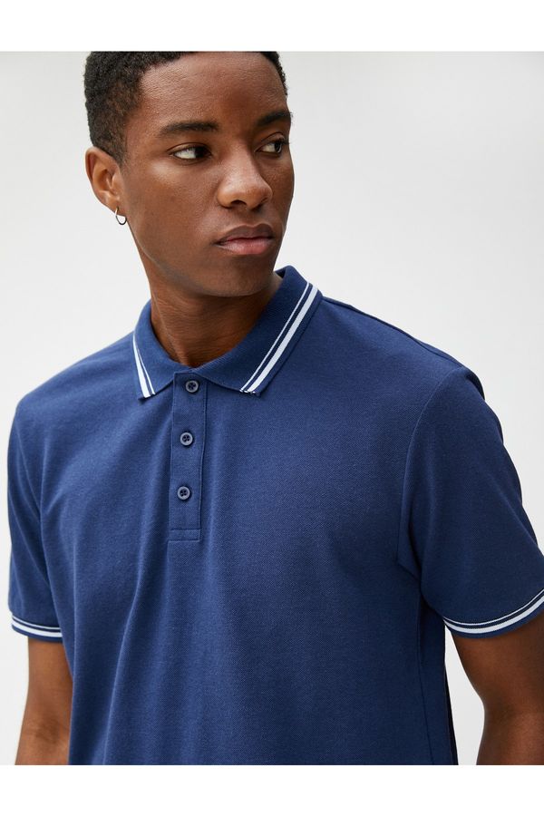 Koton Koton Polo T-shirt - Navy blue - Slim fit