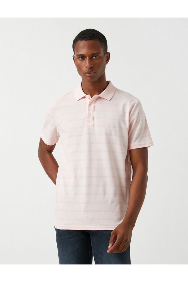 Koton Koton Polo T-shirt - Pink - Regular