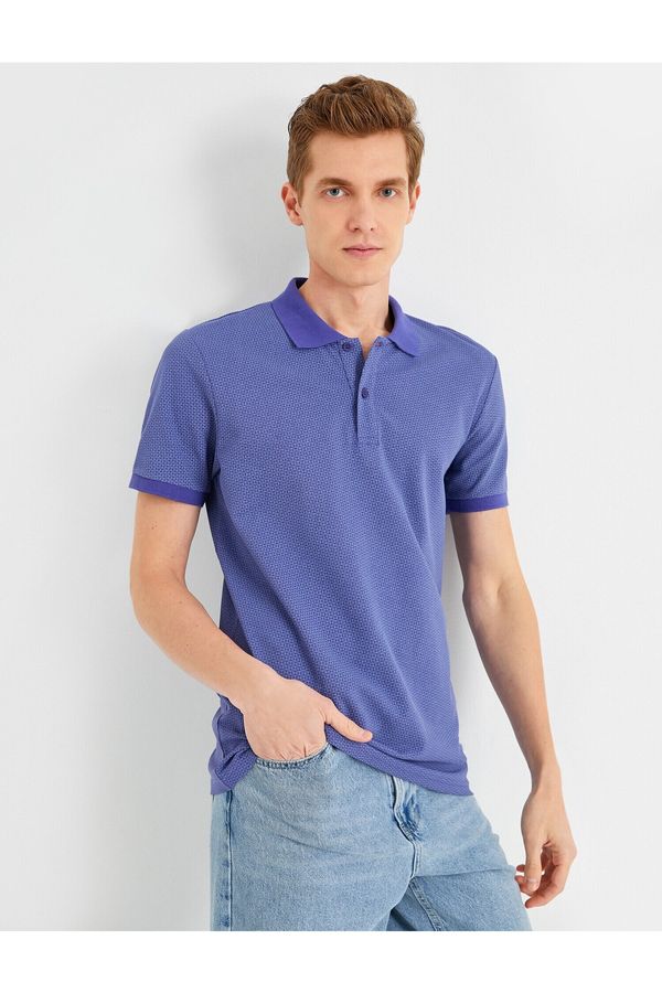 Koton Koton Polo T-shirt - Purple - Slim fit