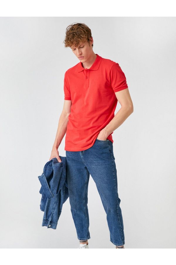 Koton Koton Polo T-shirt - Red - Regular fit