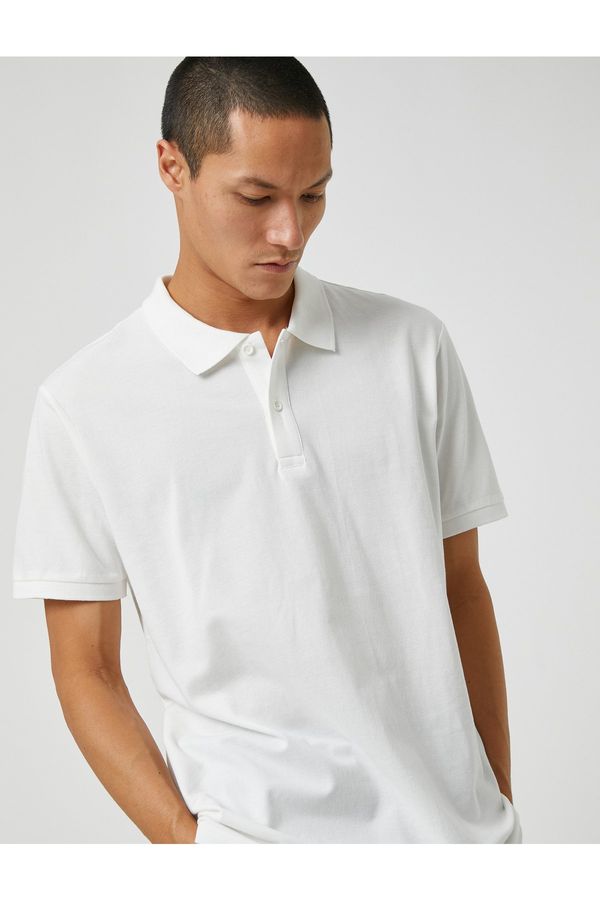 Koton Koton Polo T-shirt - White - Regular fit