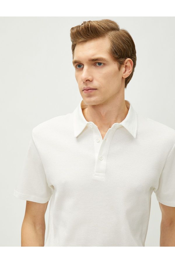 Koton Koton Polo T-shirt - White - Slim fit