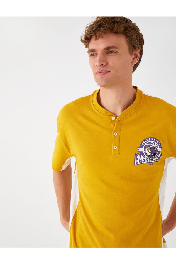 Koton Koton Polo T-shirt - Yellow - Slim fit