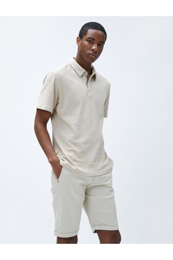 Koton Koton Polo T-shirts - Beige