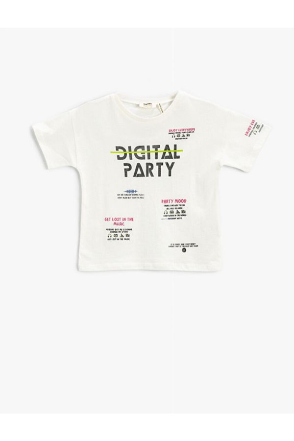 Koton Koton Quantity Printed T-Shirt Ss