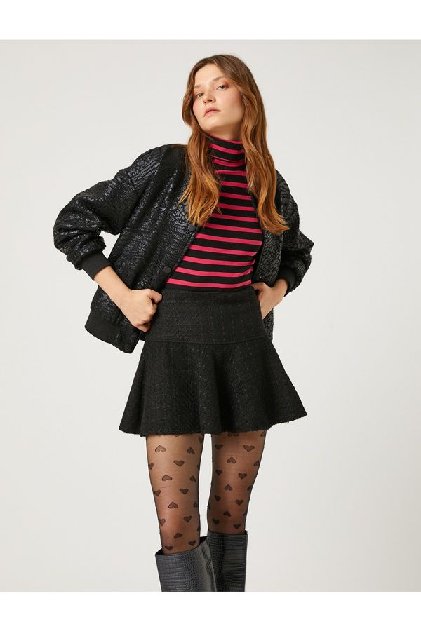 Koton Koton Rachel Araz X - Ruffle Mini Tweed Skirt