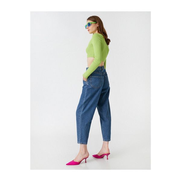 Koton Koton Relaxed Fit Slim Leg Trousers by Slouchy Jean