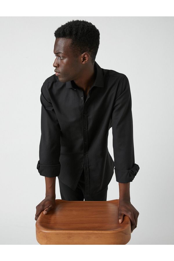 Koton Koton Shirt - Black - Fitted