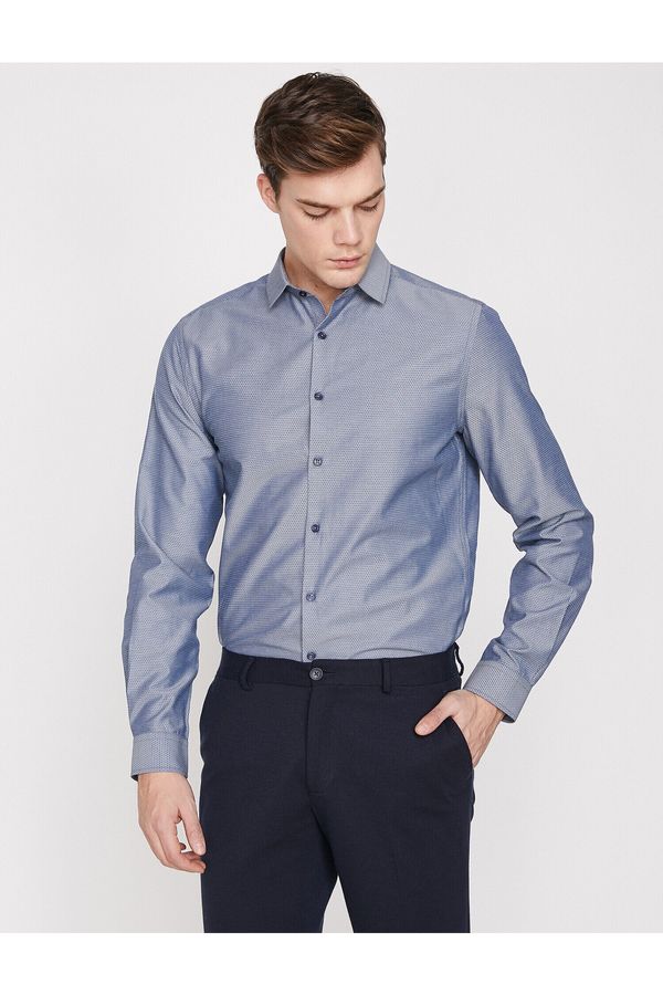 Koton Koton Shirt - Blue - Fitted