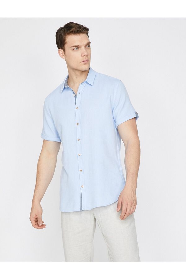 Koton Koton Shirt - Blue - Regular fit