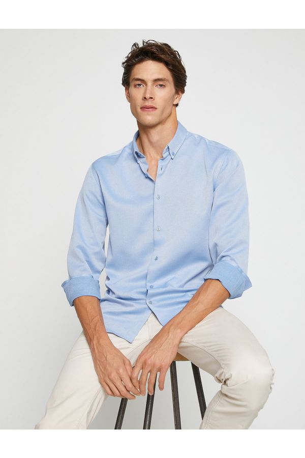 Koton Koton Shirt - Blue - Relaxed fit