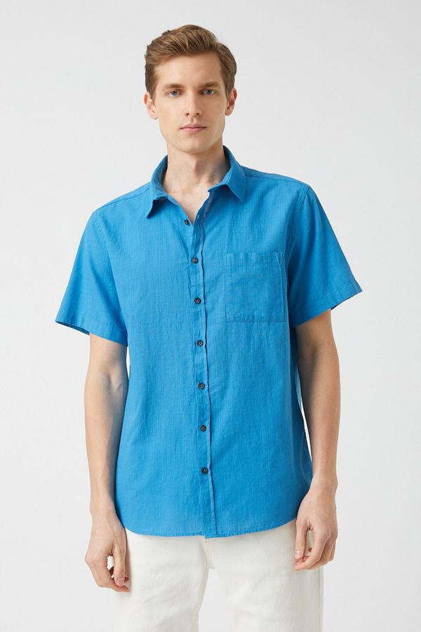 Koton Koton Shirt - Blue - Slim fit