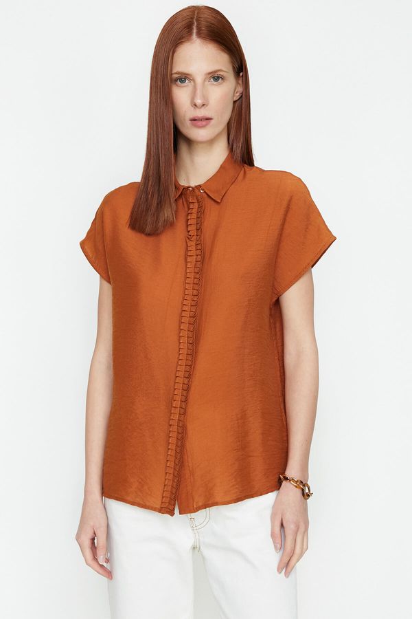 Koton Koton Shirt - Brown - Regular fit