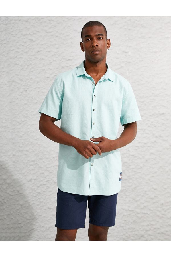 Koton Koton Shirt - Green - Fitted