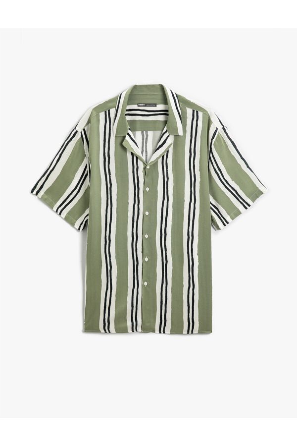 Koton Koton Shirt - Green - Fitted