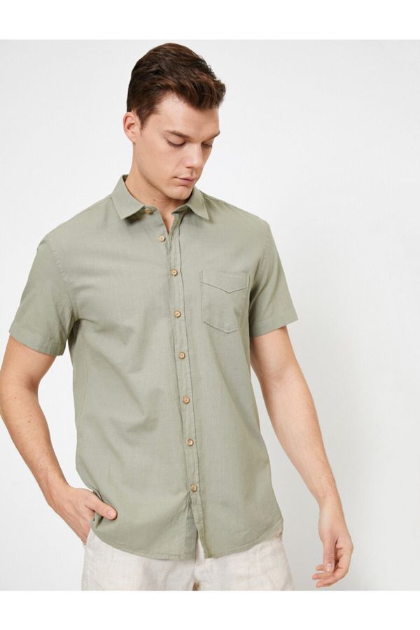 Koton Koton Shirt - Green - Regular fit