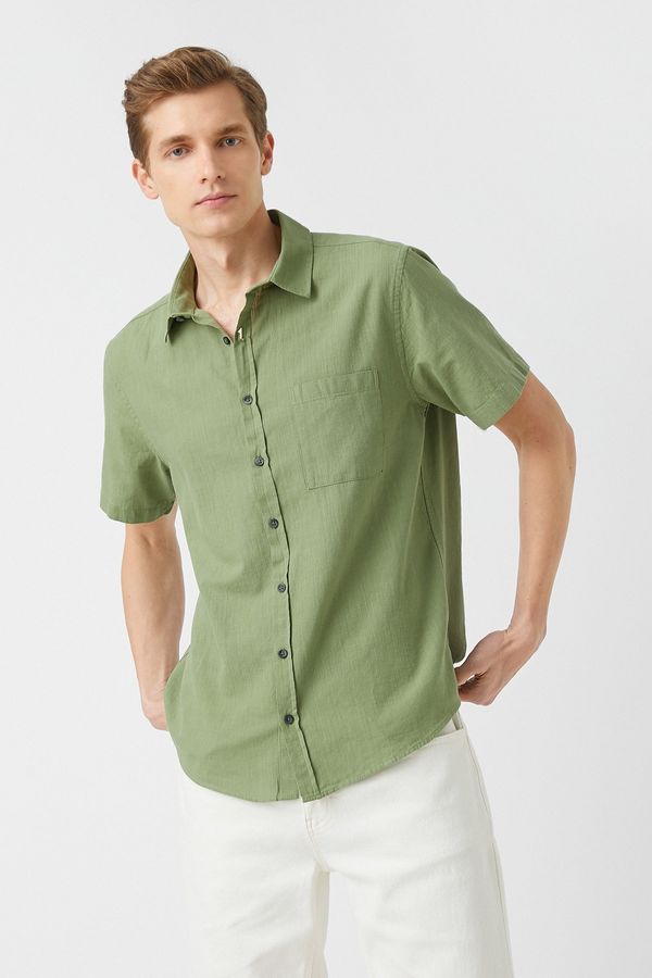 Koton Koton Shirt - Green - Slim fit